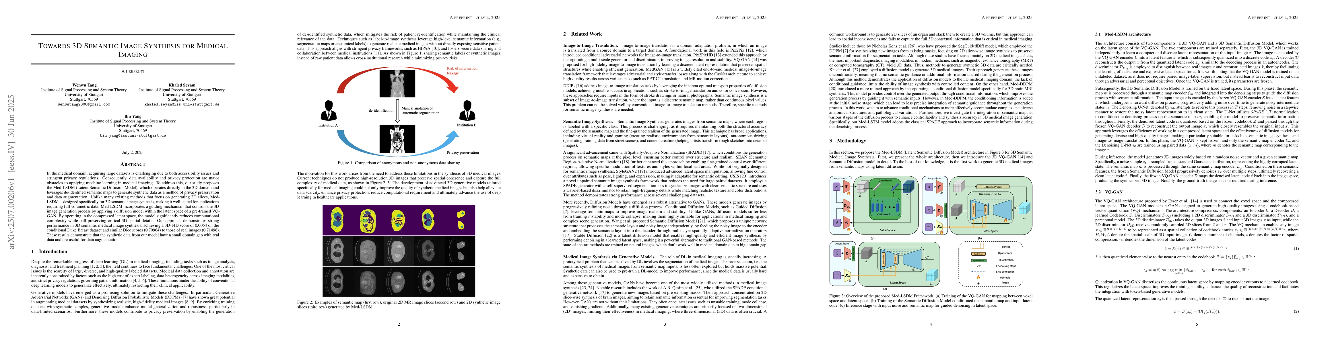 Thumbnail for Towards 3D Semantic Image Synthesis for Medical Imaging
