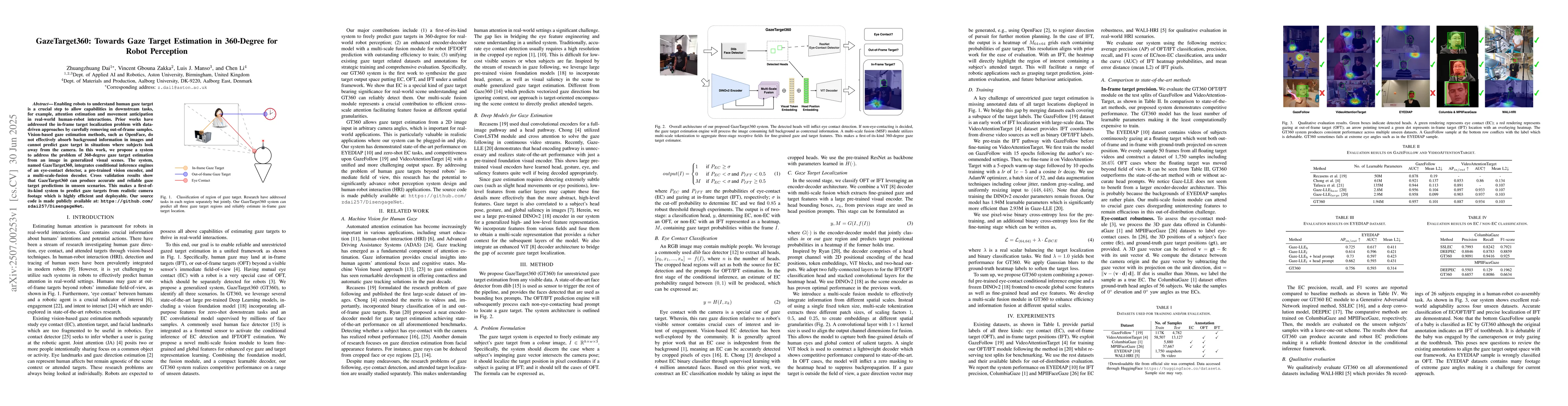 Thumbnail for GazeTarget360: Towards Gaze Target Estimation in 360-Degree for Robot
  Perception