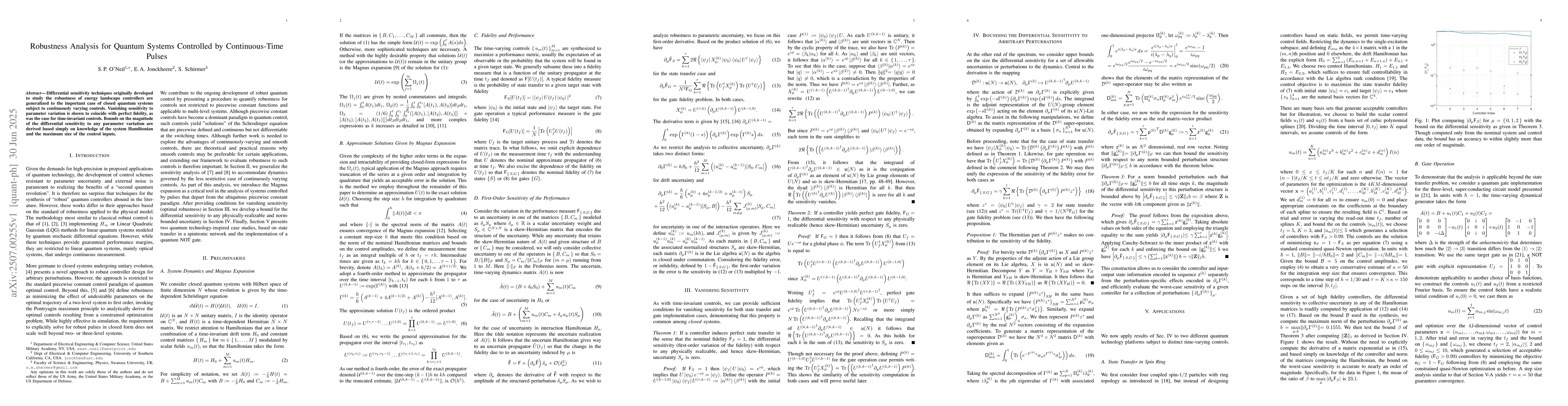Thumbnail for Robustness Analysis for Quantum Systems Controlled by Continuous-Time
  Pulses
