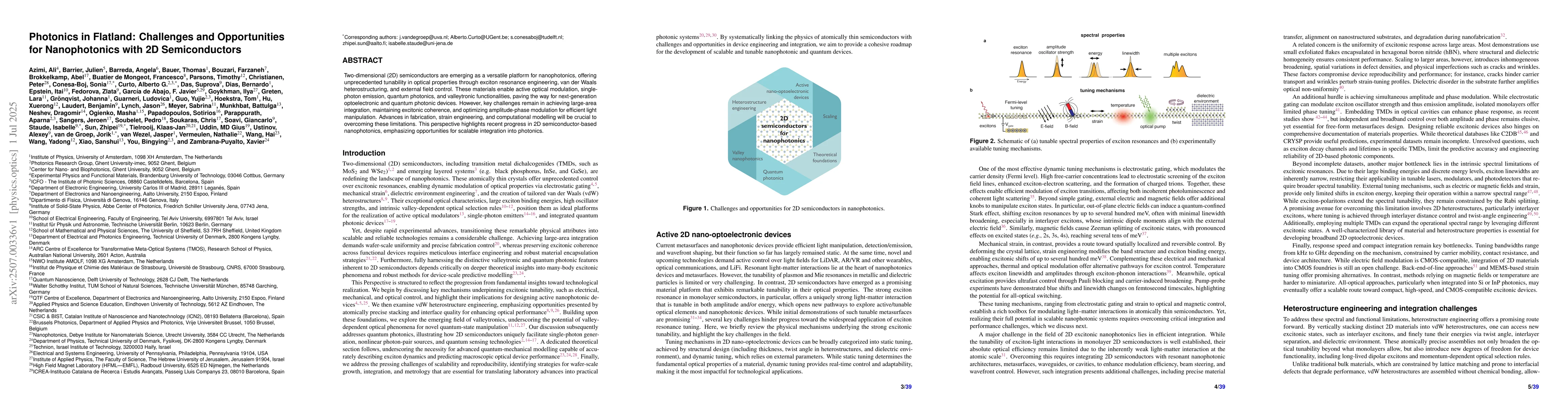 Thumbnail for Photonics in Flatland: Challenges and Opportunities for Nanophotonics
  with 2D Semiconductors