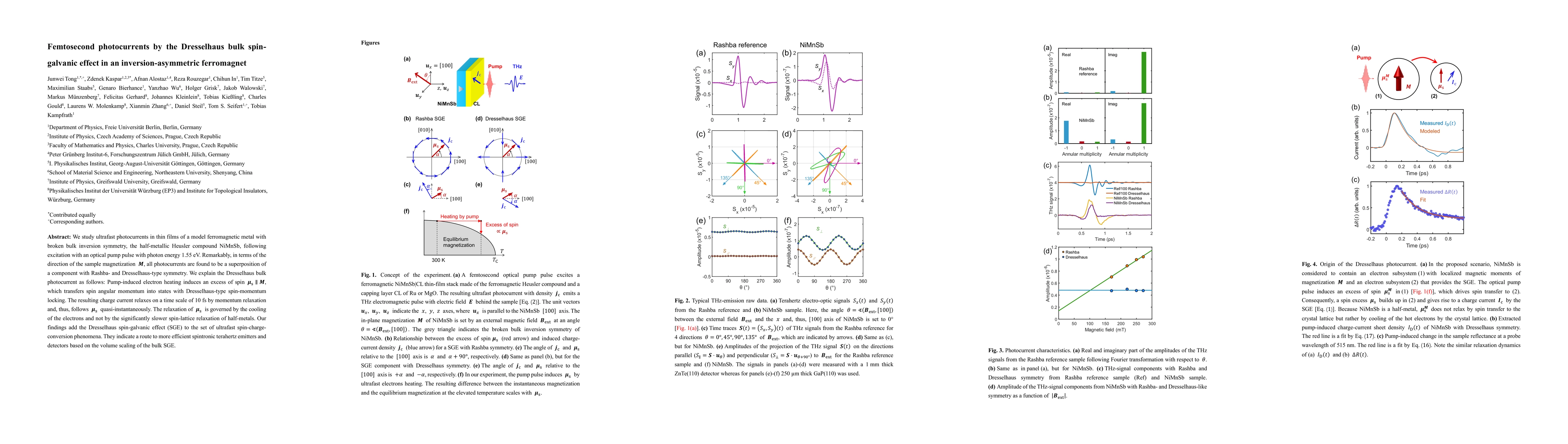 Thumbnail for Femtosecond photocurrents by the Dresselhaus bulk spin-galvanic effect
  in an inversion-asymmetric ferromagnet