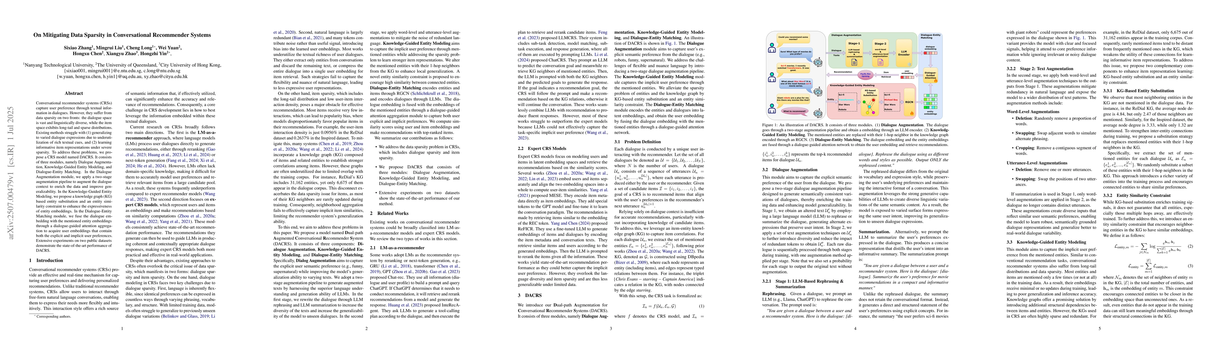 Thumbnail for On Mitigating Data Sparsity in Conversational Recommender Systems