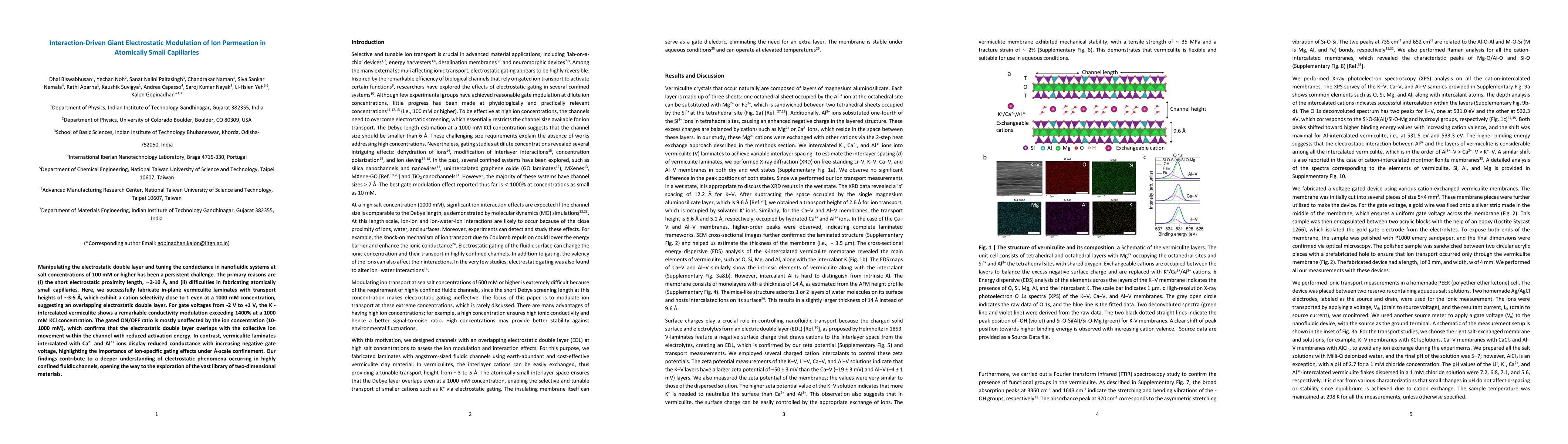 Thumbnail for Interaction-Driven Giant Electrostatic Modulation of Ion Permeation in
  Atomically Small Capillaries