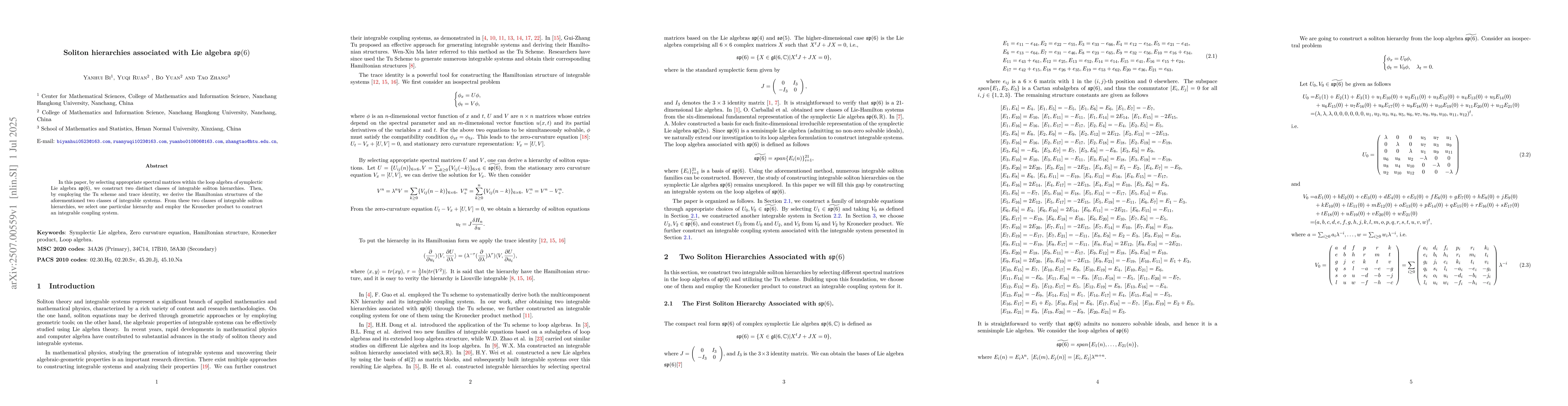 Thumbnail for Soliton hierarchies associated with Lie algebra sp(6)