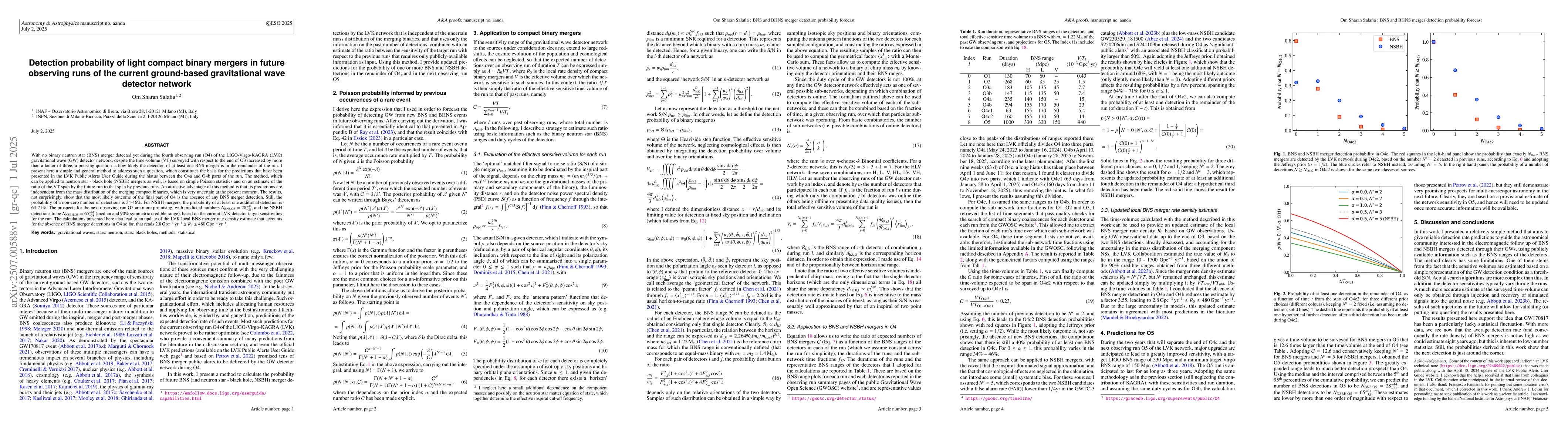 Thumbnail for Detection probability of light compact binary mergers in future
  observing runs of the current ground-based gravitational wave detector
  network