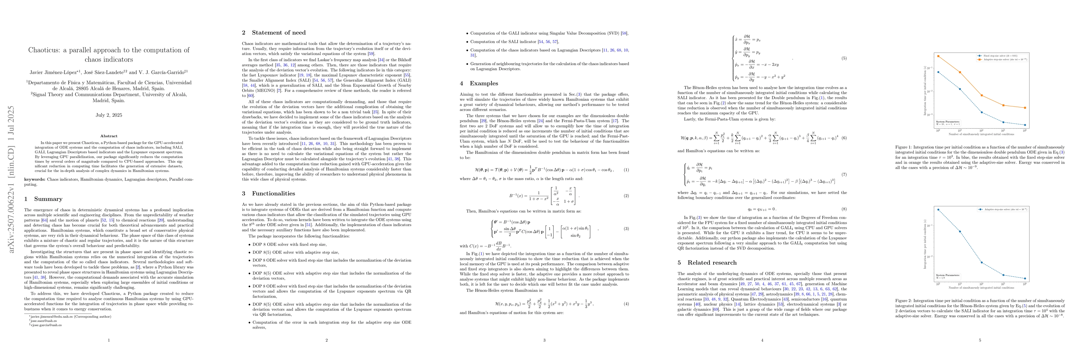 Thumbnail for Chaoticus: a parallel approach to the computation of chaos indicators