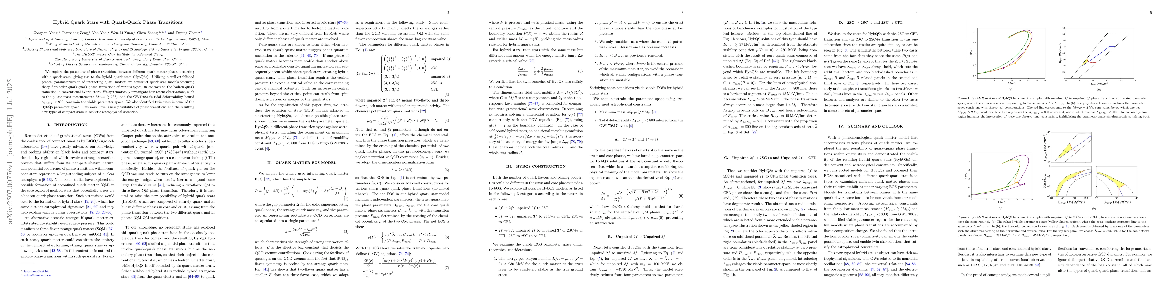 Thumbnail for Hybrid Quark Stars with Quark-Quark Phase Transitions