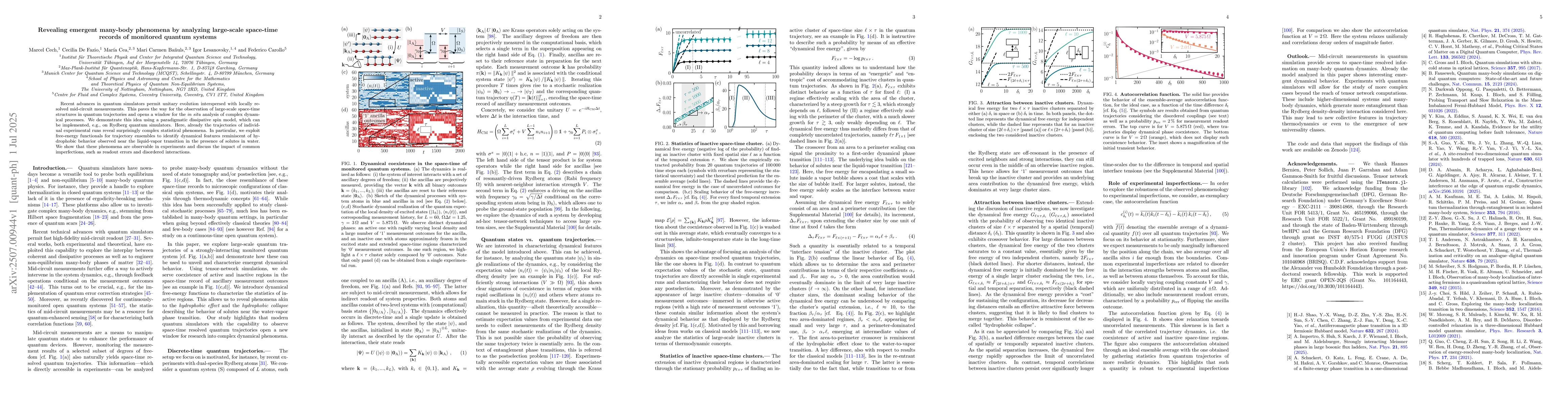 Thumbnail for Revealing emergent many-body phenomena by analyzing large-scale
  space-time records of monitored quantum systems