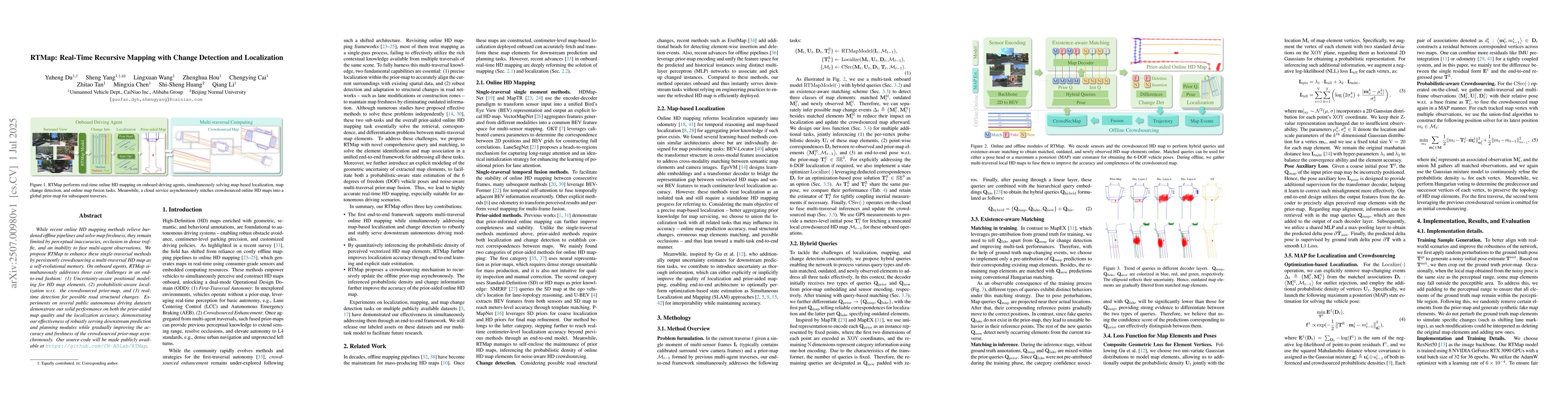 Thumbnail for RTMap: Real-Time Recursive Mapping with Change Detection and
  Localization