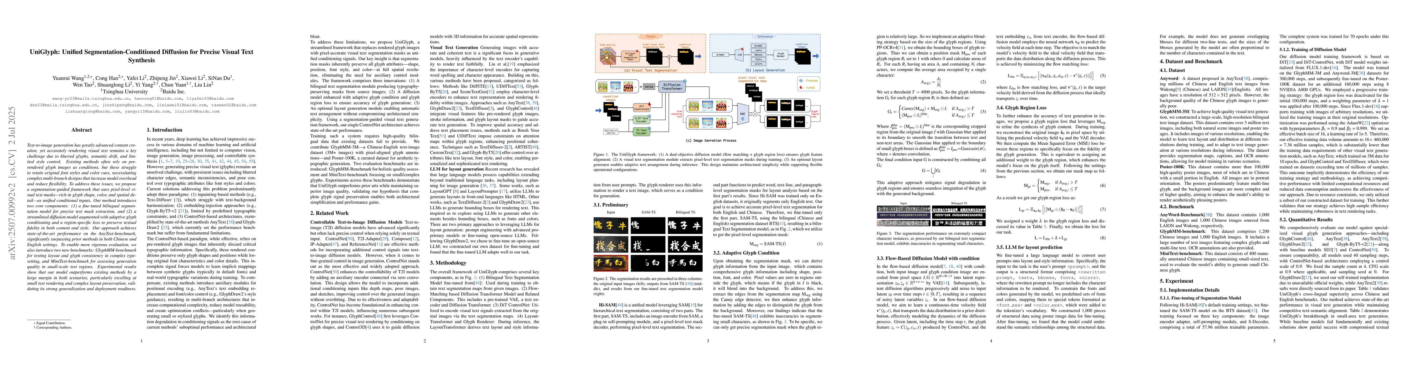 Thumbnail for UniGlyph: Unified Segmentation-Conditioned Diffusion for Precise Visual
  Text Synthesis