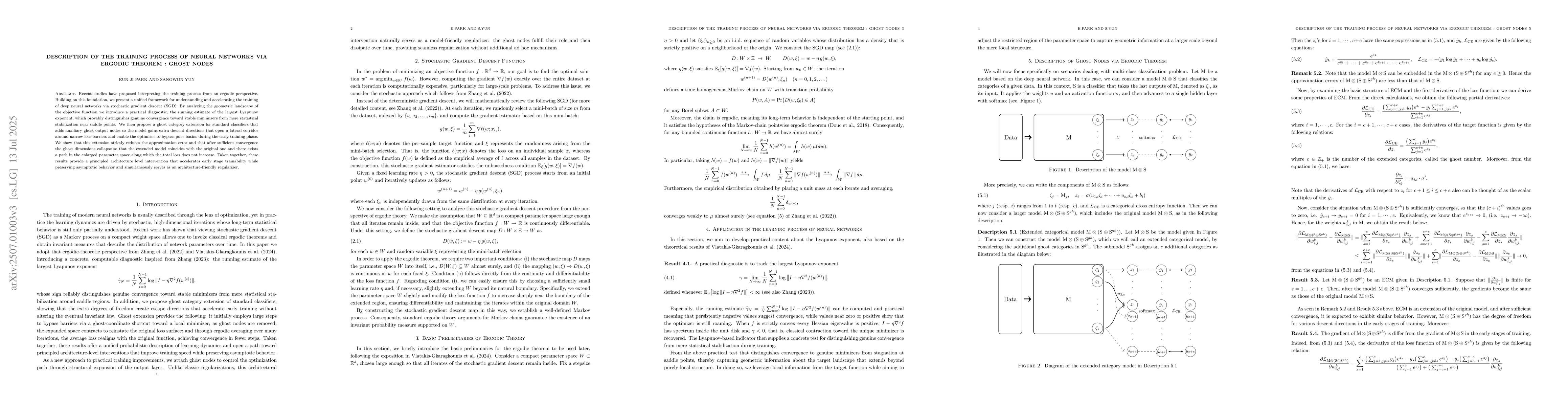 Thumbnail for Description of the Training Process of Neural Networks via Ergodic
  Theorem : Ghost nodes