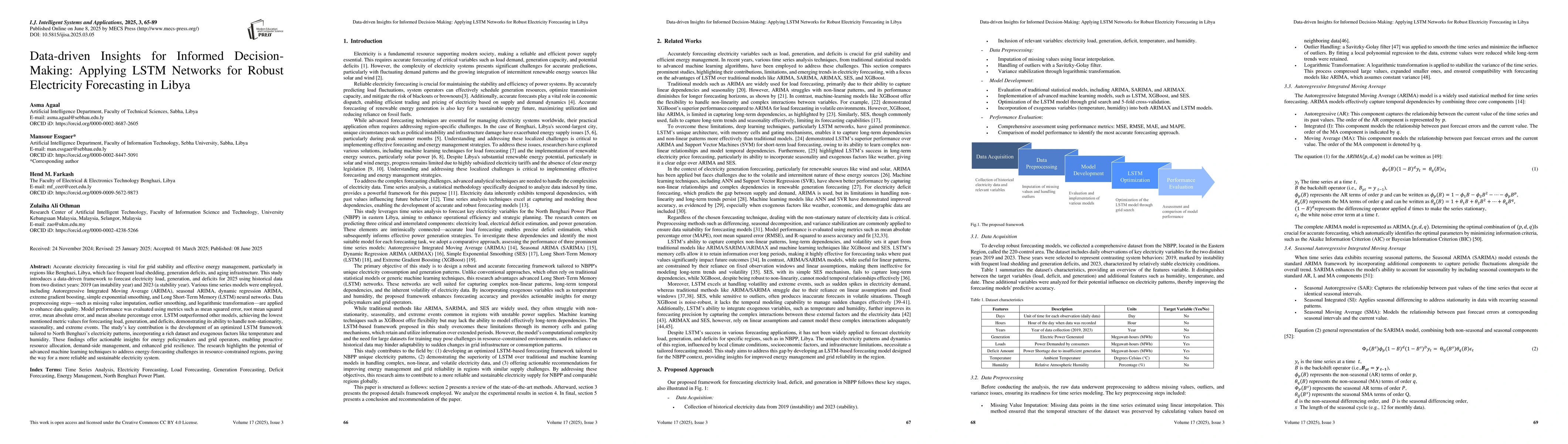 Thumbnail for Data-driven Insights for Informed Decision-Making: Applying LSTM
  Networks for Robust Electricity Forecasting in Libya