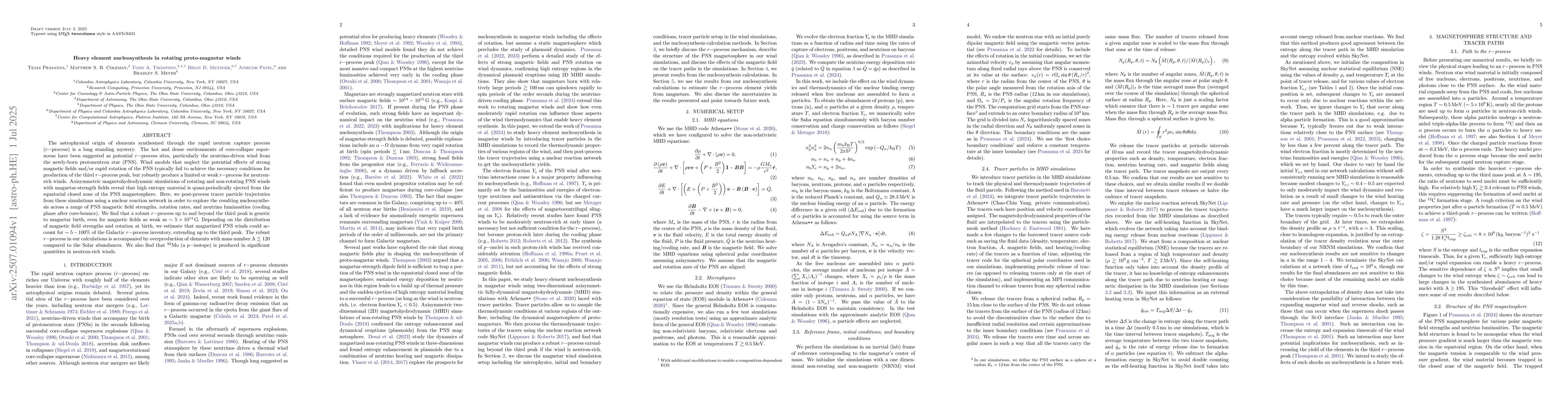 Thumbnail for Heavy element nucleosynthesis in rotating proto-magnetar winds