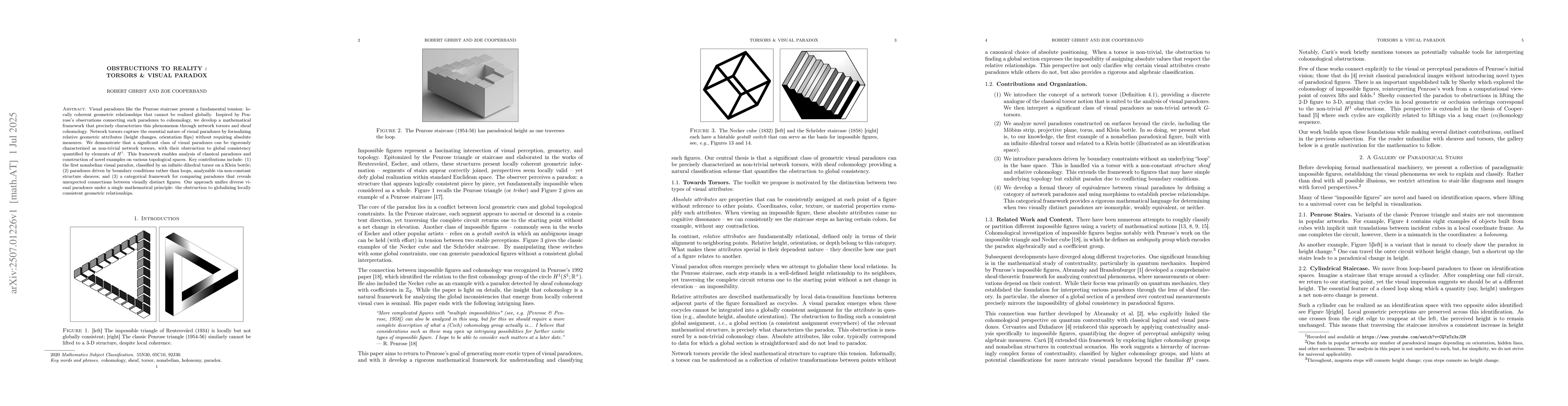 Thumbnail for Obstructions to Reality: Torsors & Visual Paradox