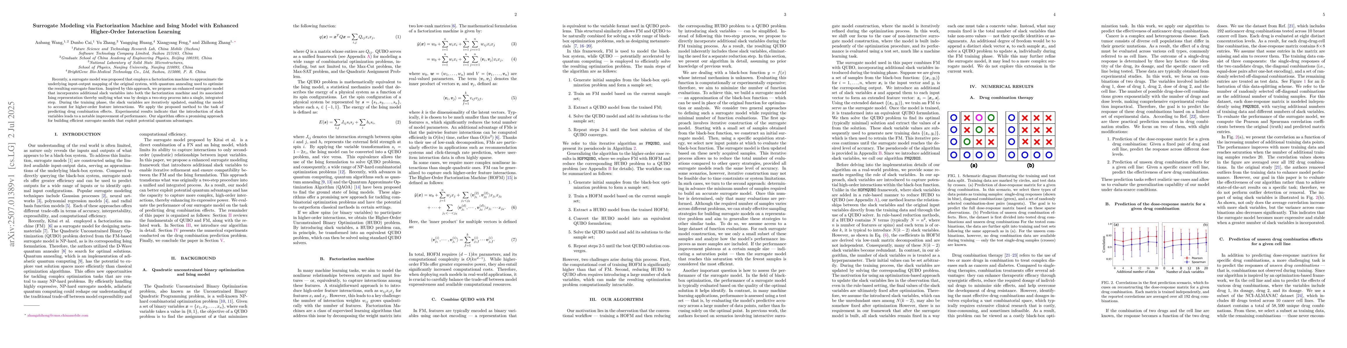 Thumbnail for Surrogate Modeling via Factorization Machine and Ising Model with
  Enhanced Higher-Order Interaction Learning