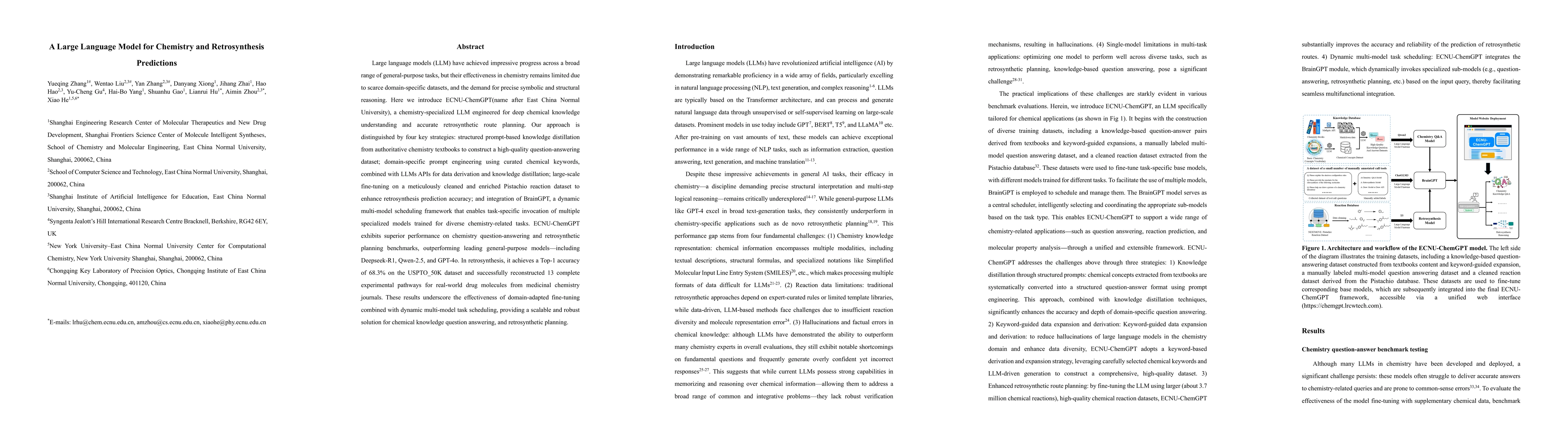 Thumbnail for A Large Language Model for Chemistry and Retrosynthesis Predictions