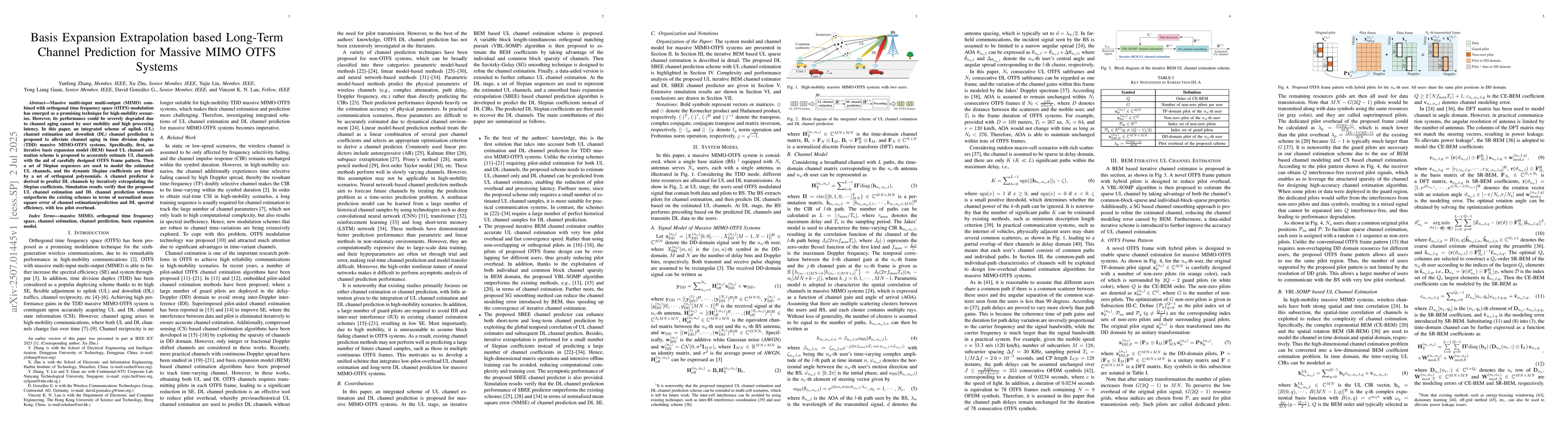 Thumbnail for Basis Expansion Extrapolation based Long-Term Channel Prediction for
  Massive MIMO OTFS Systems