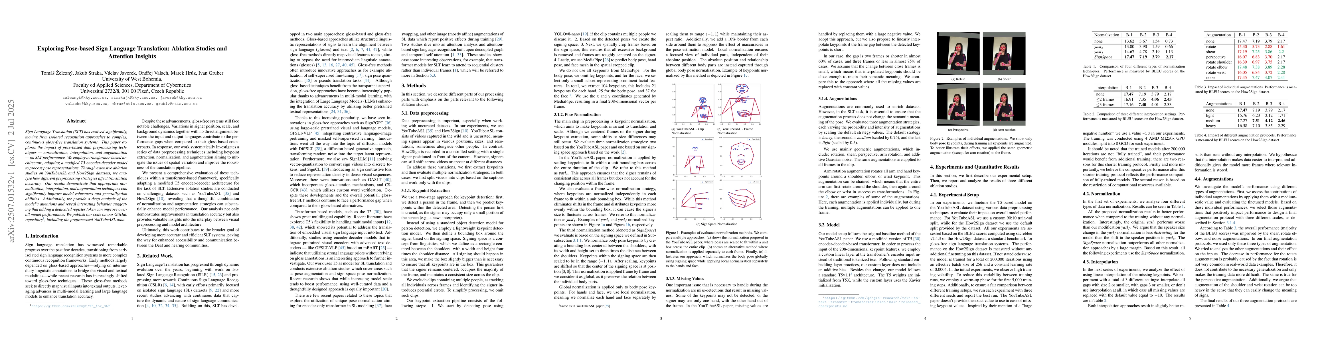 Thumbnail for Exploring Pose-based Sign Language Translation: Ablation Studies and
  Attention Insights