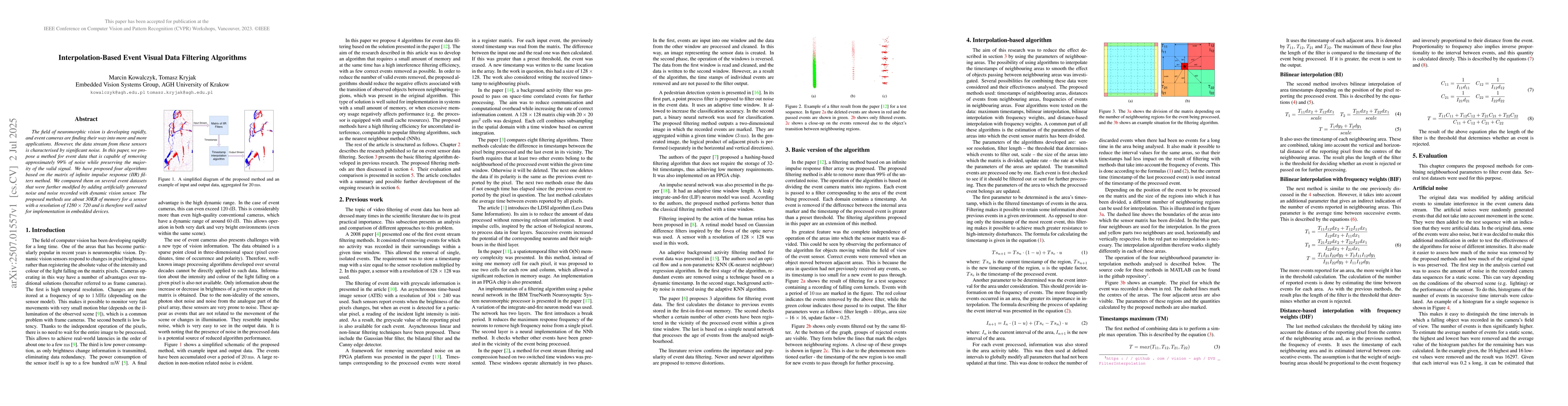 Thumbnail for Interpolation-Based Event Visual Data Filtering Algorithms