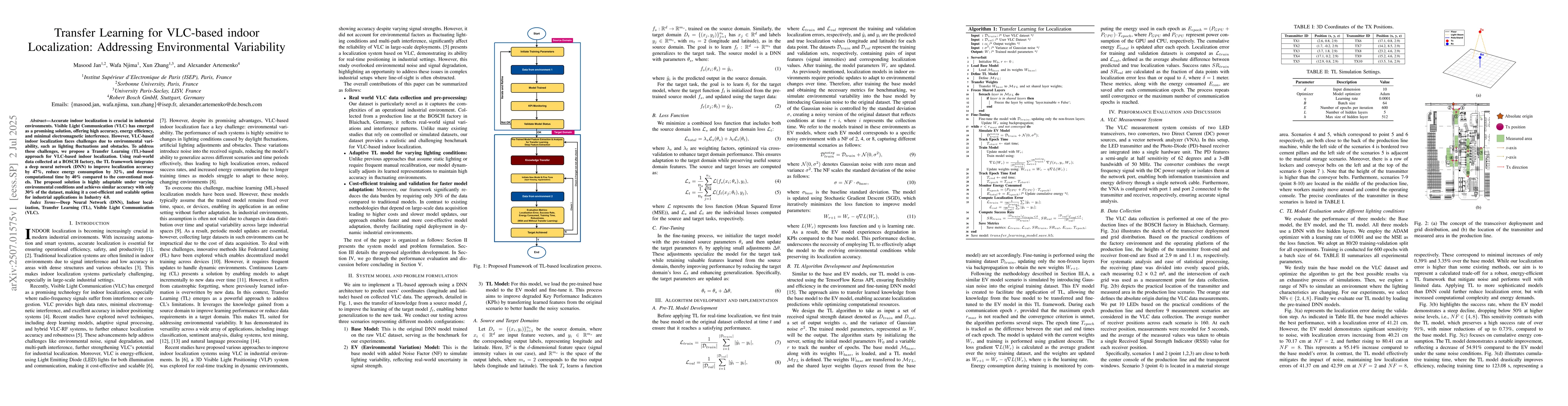 Thumbnail for Transfer Learning for VLC-based indoor Localization: Addressing
  Environmental Variability