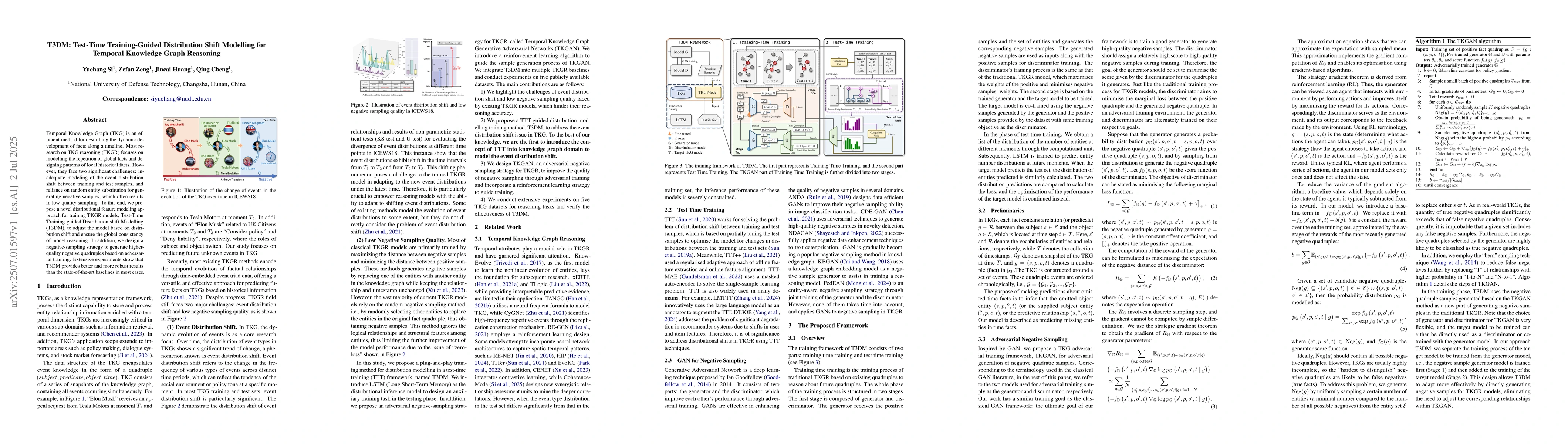 Thumbnail for T3DM: Test-Time Training-Guided Distribution Shift Modelling for
  Temporal Knowledge Graph Reasoning