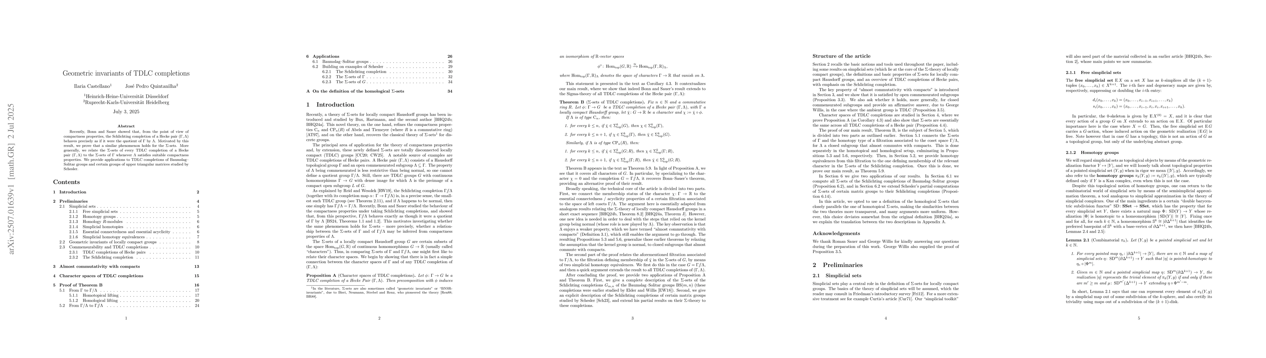 Thumbnail for Geometric invariants of TDLC completions