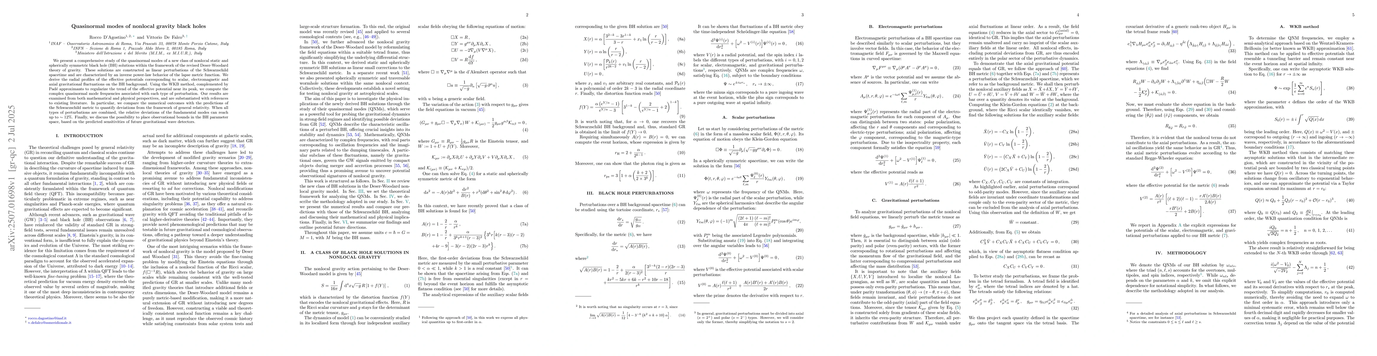 Thumbnail for Quasinormal modes of nonlocal gravity black holes