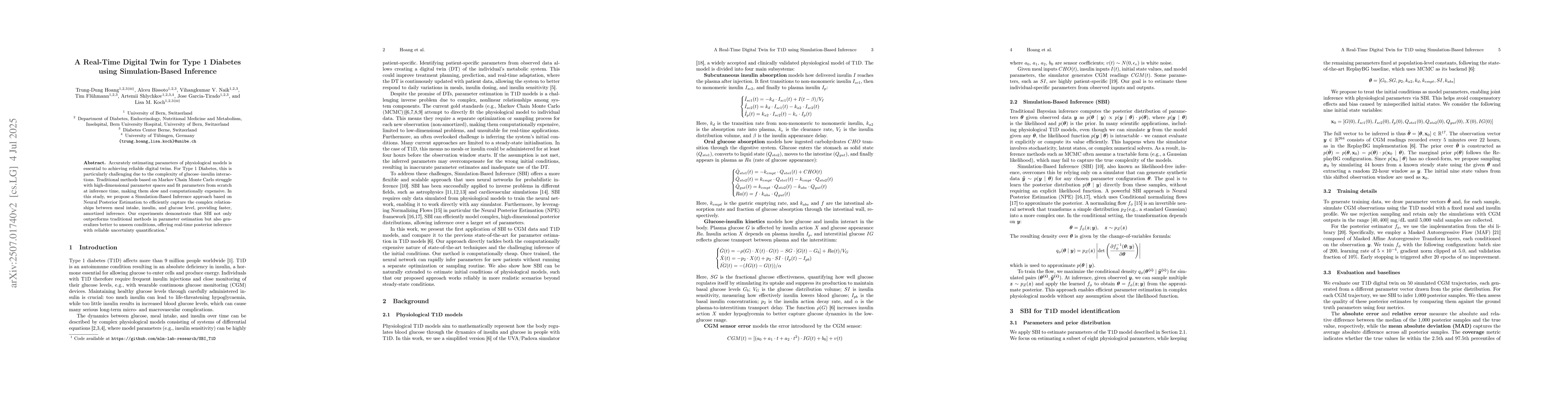 Thumbnail for A Real-Time Digital Twin for Type 1 Diabetes using Simulation-Based
  Inference