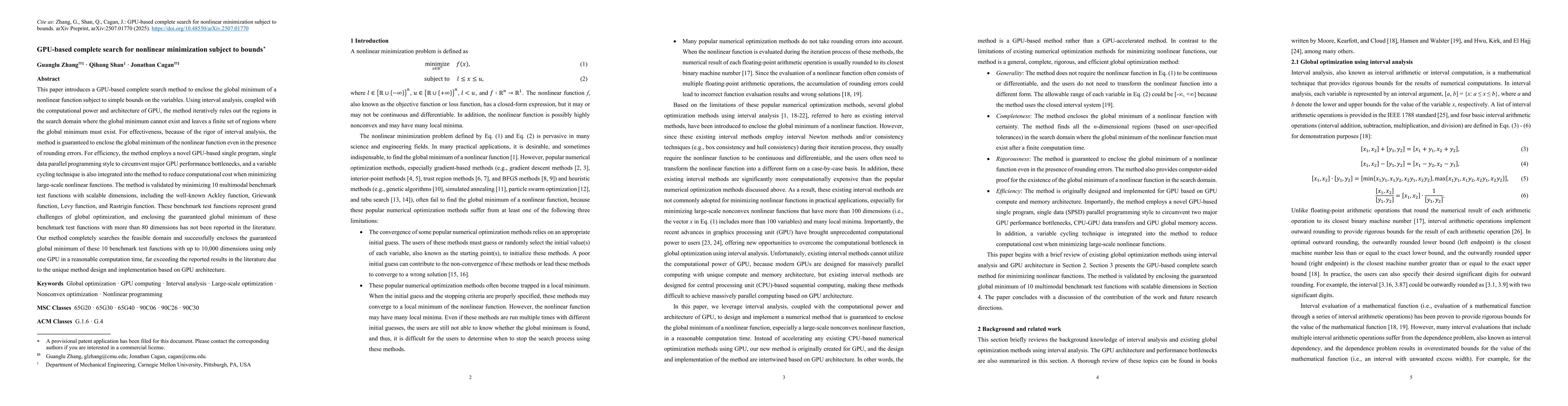 Thumbnail for GPU-based complete search for nonlinear minimization subject to bounds