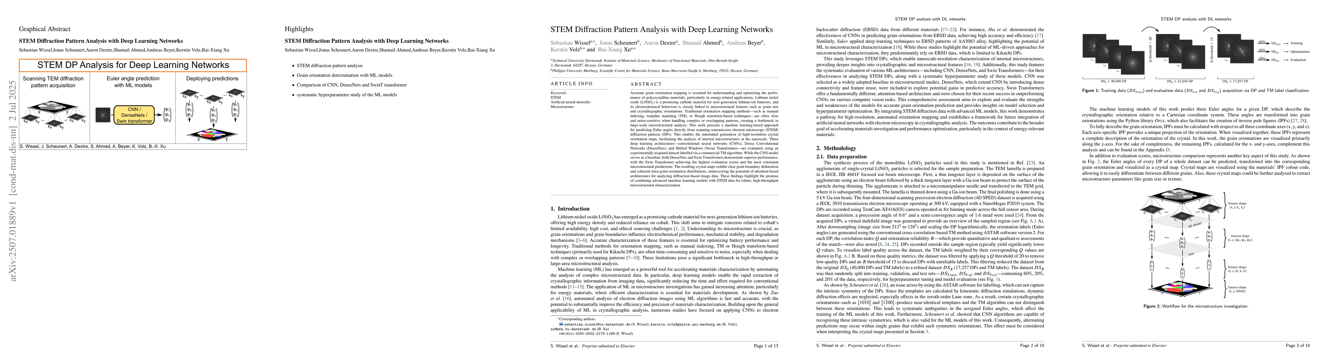 Thumbnail for STEM Diffraction Pattern Analysis with Deep Learning Networks