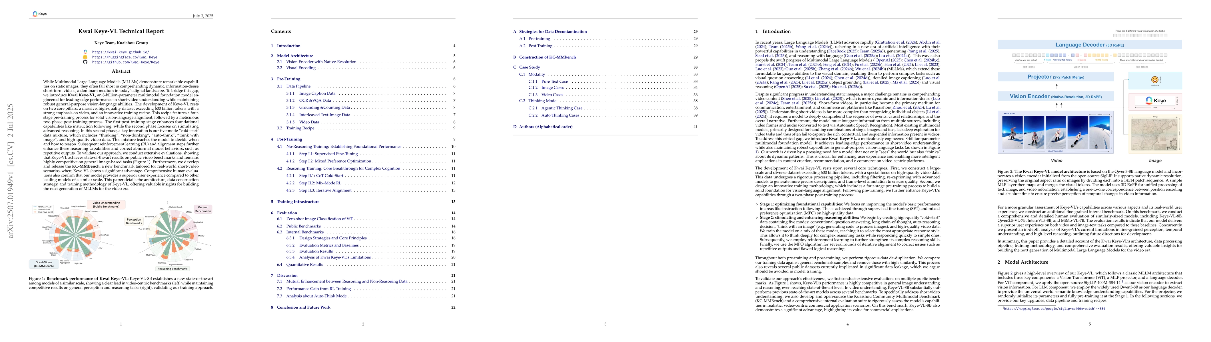 Thumbnail for Kwai Keye-VL Technical Report
