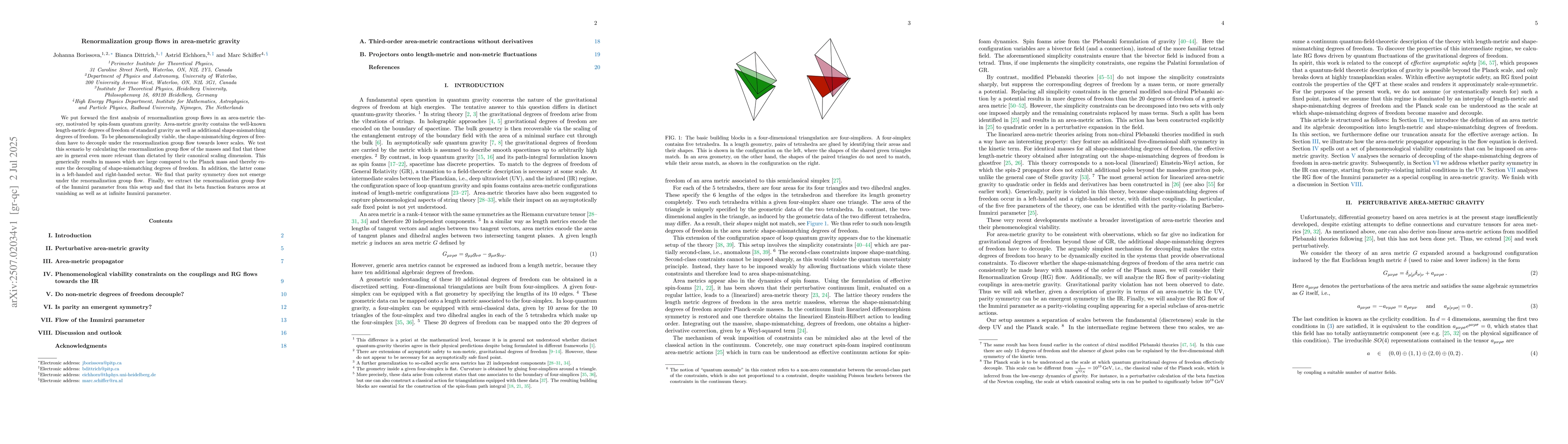 Thumbnail for Renormalization group flows in area-metric gravity
