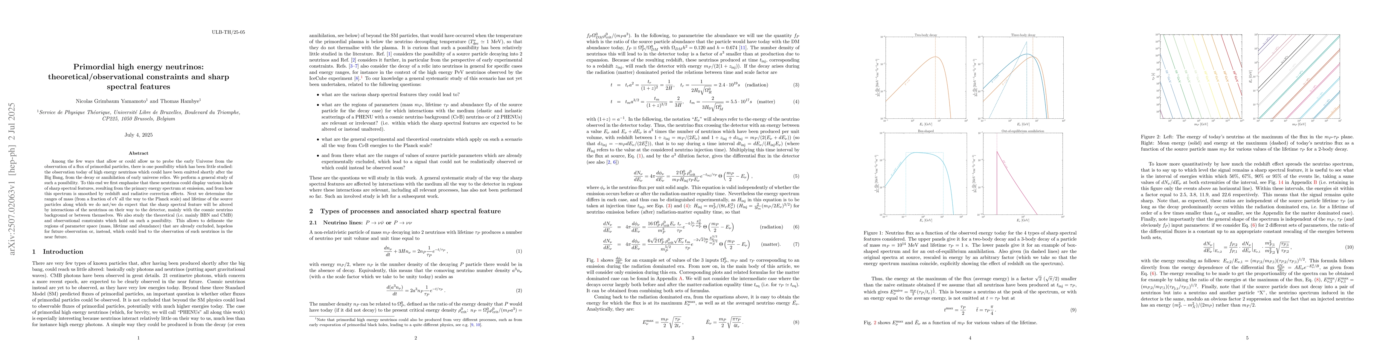 Thumbnail for Primordial high energy neutrinos: theoretical/observational constraints
  and sharp spectral features