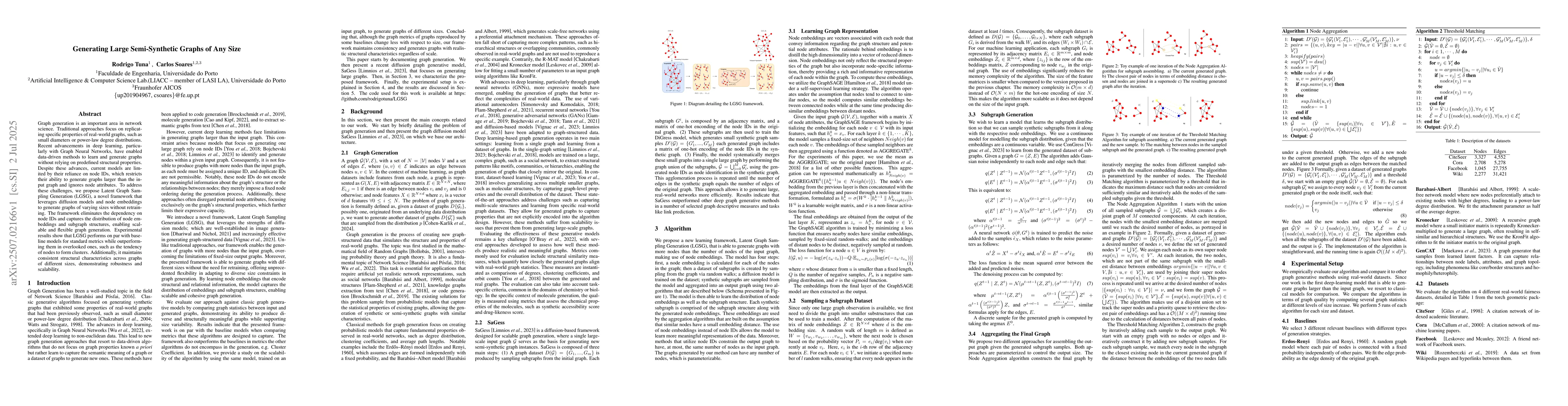 Thumbnail for Generating Large Semi-Synthetic Graphs of Any Size