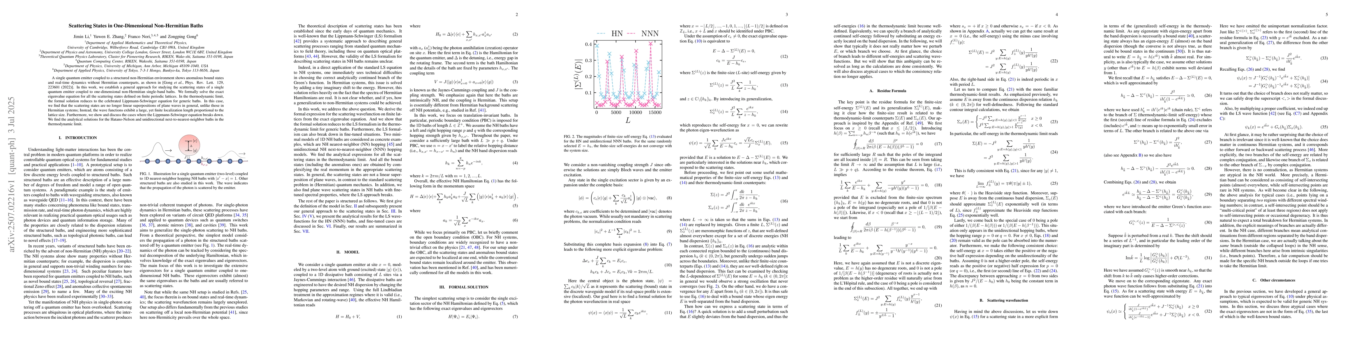 Thumbnail for Scattering States in One-Dimensional Non-Hermitian Baths