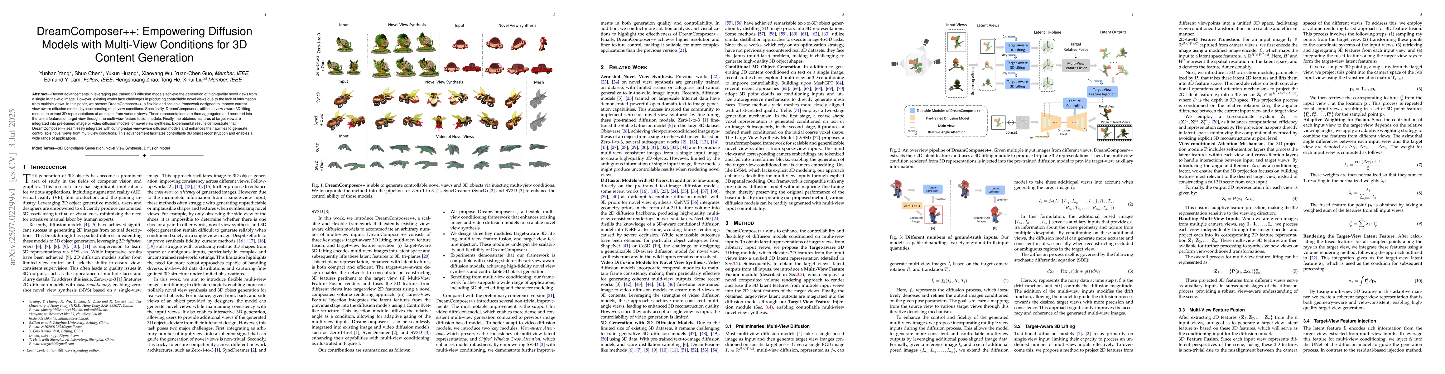 Thumbnail for DreamComposer++: Empowering Diffusion Models with Multi-View Conditions
  for 3D Content Generation