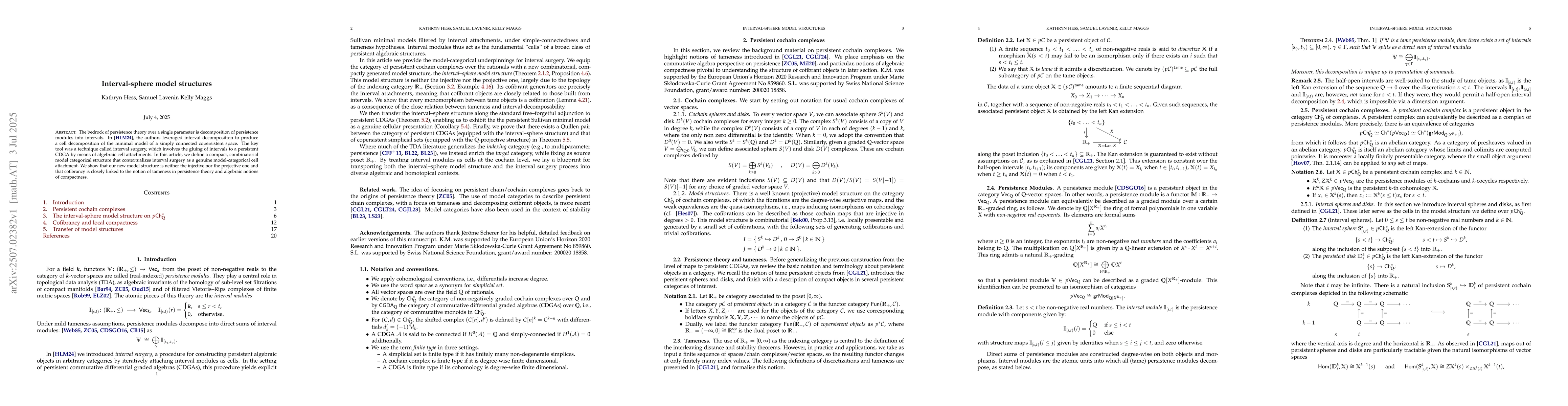 Thumbnail for Interval-sphere model structures