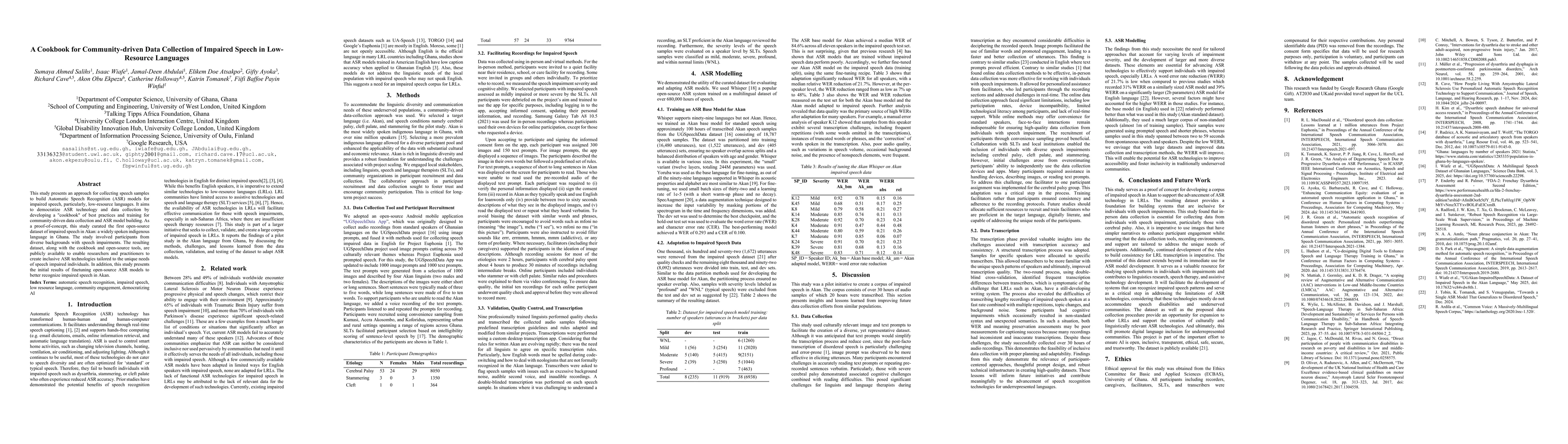 Thumbnail for A Cookbook for Community-driven Data Collection of Impaired Speech in
  LowResource Languages