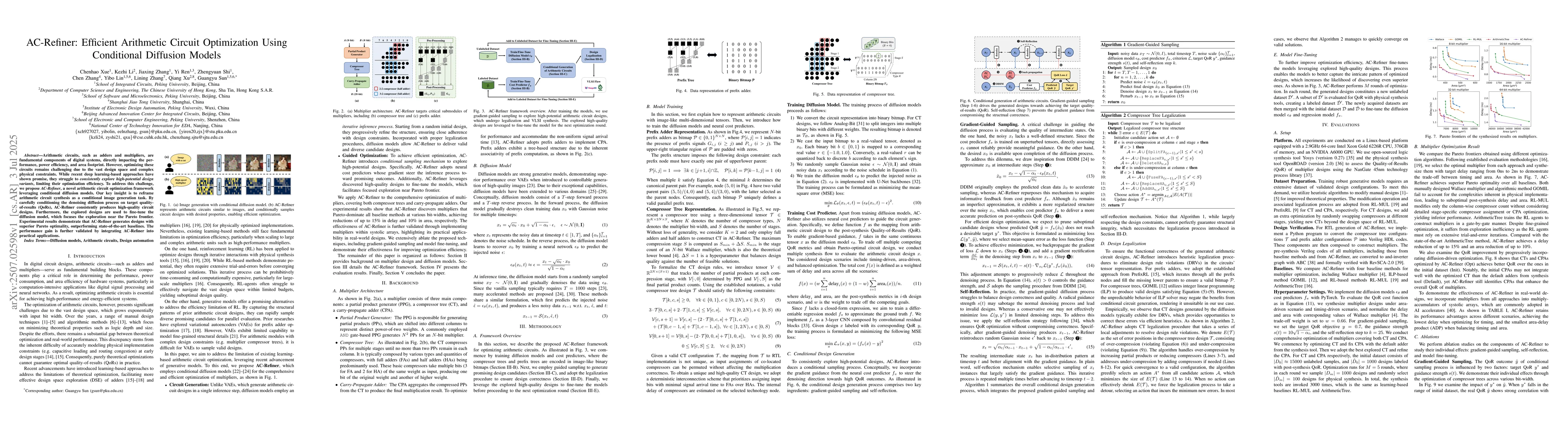 Thumbnail for AC-Refiner: Efficient Arithmetic Circuit Optimization Using Conditional
  Diffusion Models