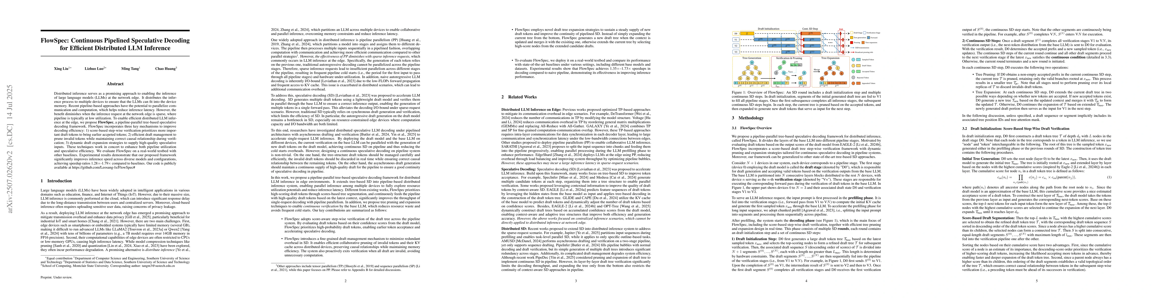 Thumbnail for FlowSpec: Continuous Pipelined Speculative Decoding for Efficient
  Distributed LLM Inference