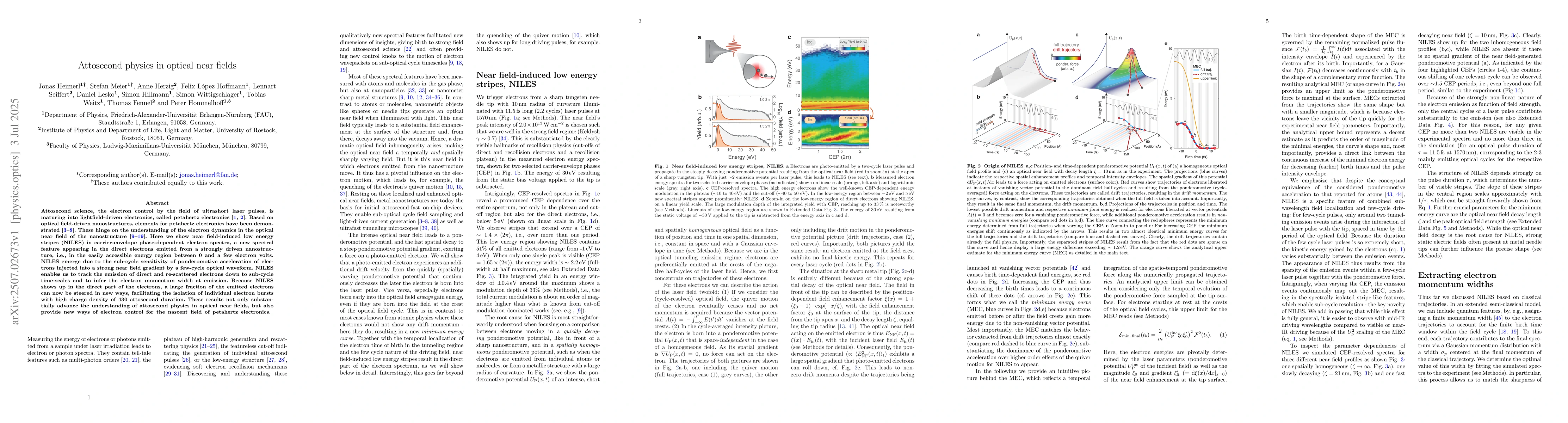 Thumbnail for Attosecond physics in optical near fields