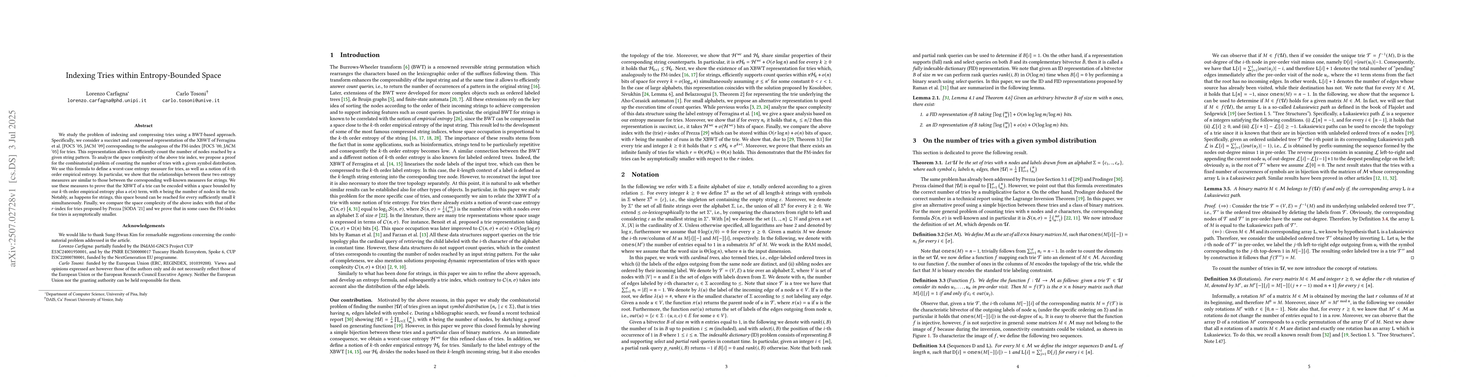 Thumbnail for Indexing Tries within Entropy-Bounded Space