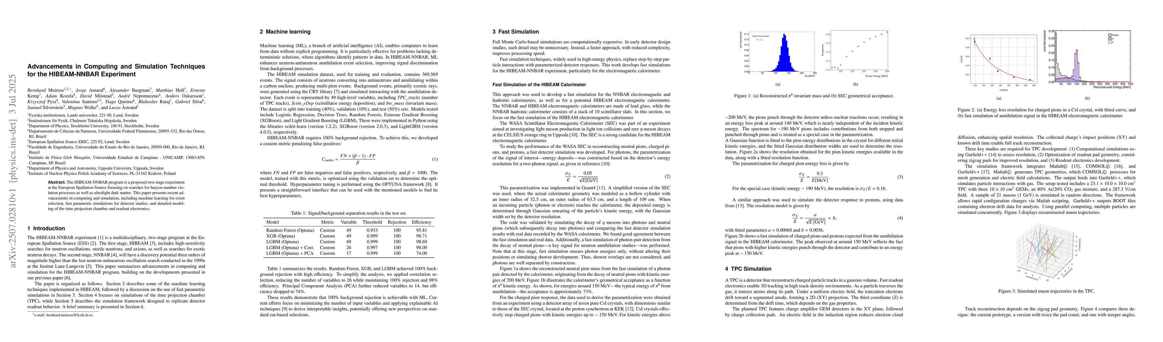 Thumbnail for Advancements in Computing and Simulation Techniques for the HIBEAM-NNBAR
  Experiment