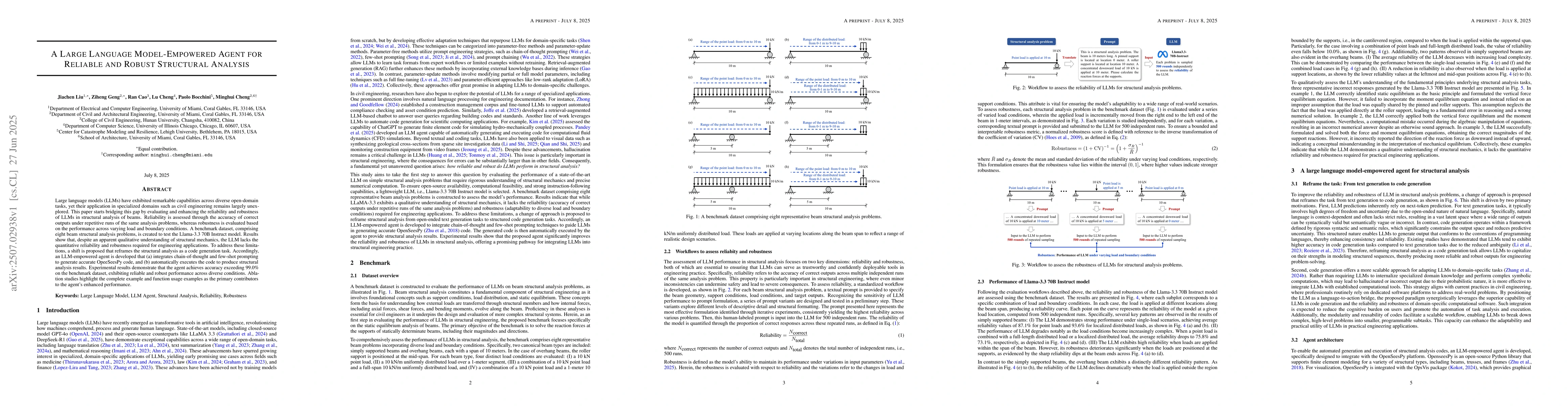 Thumbnail for A Large Language Model-Empowered Agent for Reliable and Robust
  Structural Analysis