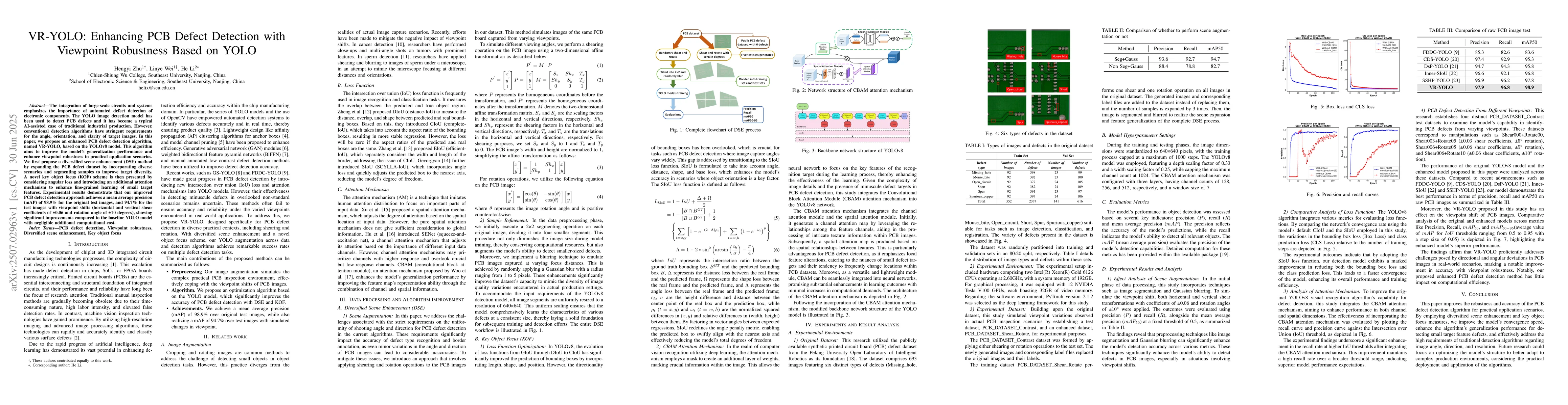 Thumbnail for VR-YOLO: Enhancing PCB Defect Detection with Viewpoint Robustness Based
  on YOLO