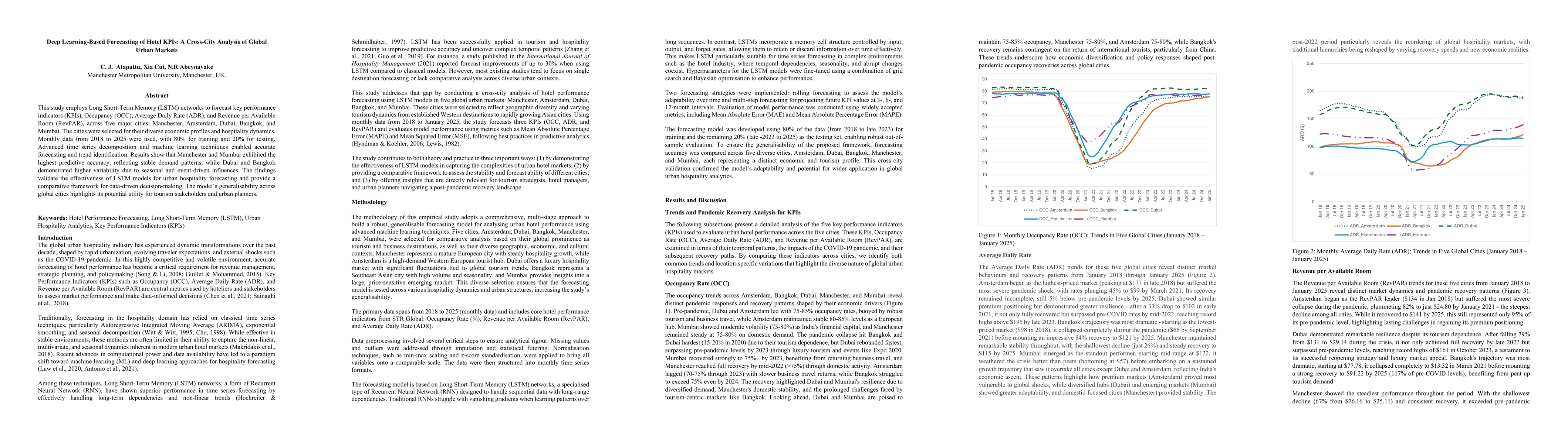 Thumbnail for Deep Learning-Based Forecasting of Hotel KPIs: A Cross-City Analysis of
  Global Urban Markets