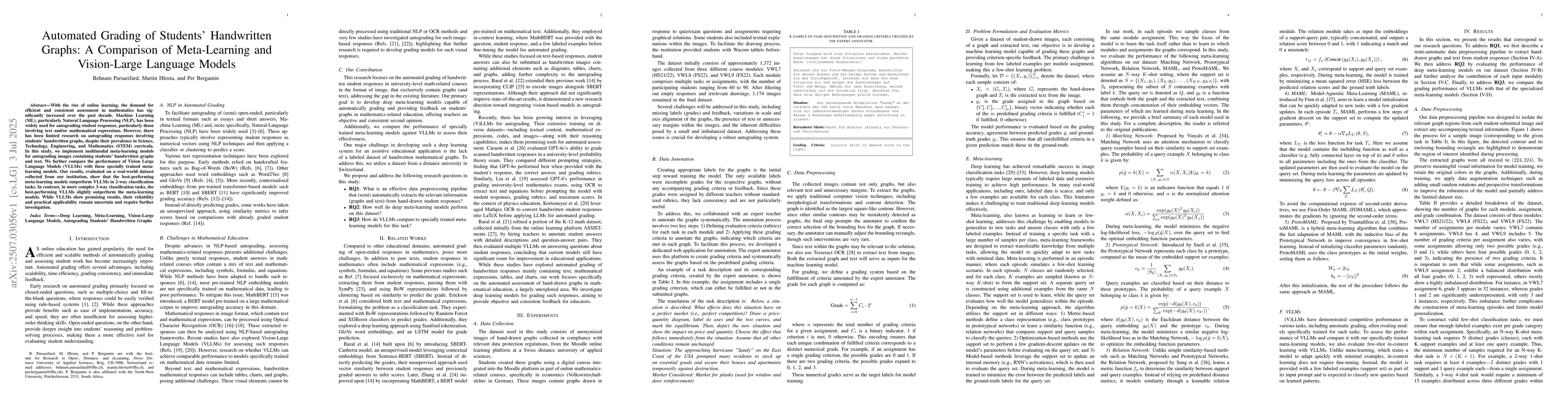 Thumbnail for Automated Grading of Students' Handwritten Graphs: A Comparison of
  Meta-Learning and Vision-Large Language Models