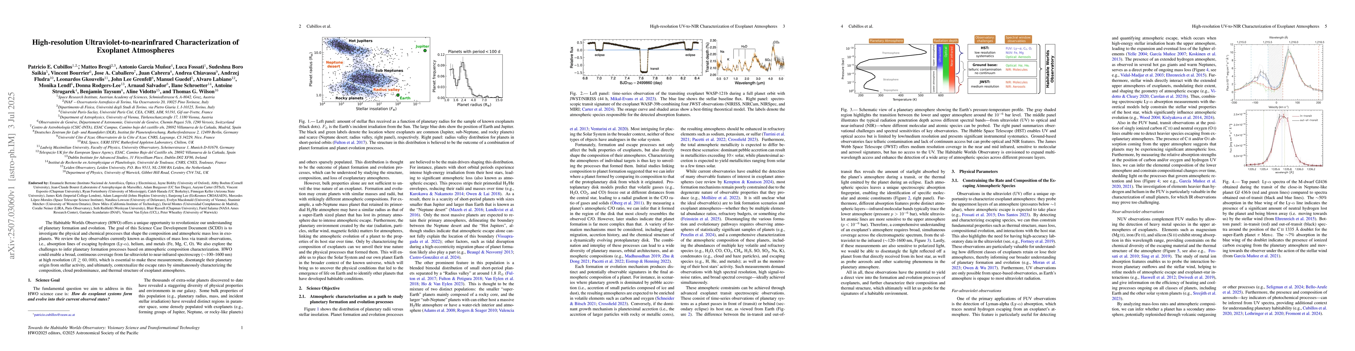 Thumbnail for High-resolution Ultraviolet-to-nearinfrared Characterization of
  Exoplanet Atmospheres