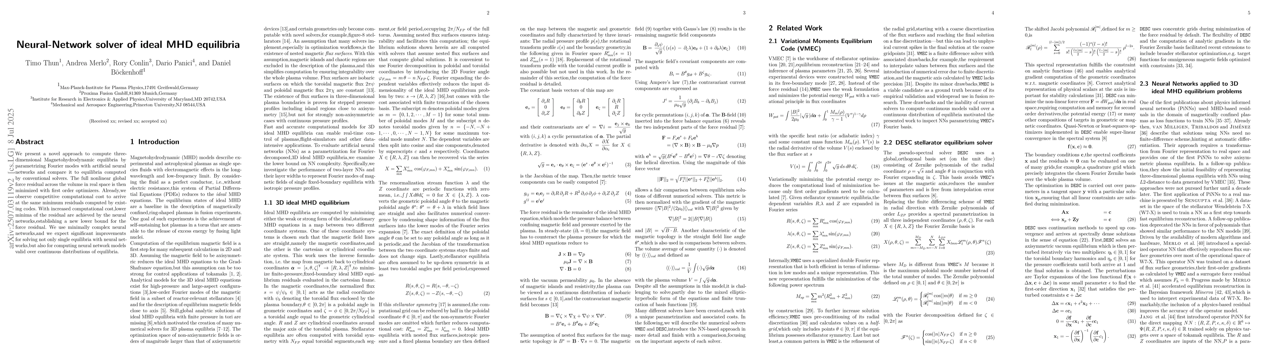Thumbnail for Neural-Network solver of ideal MHD equilibria