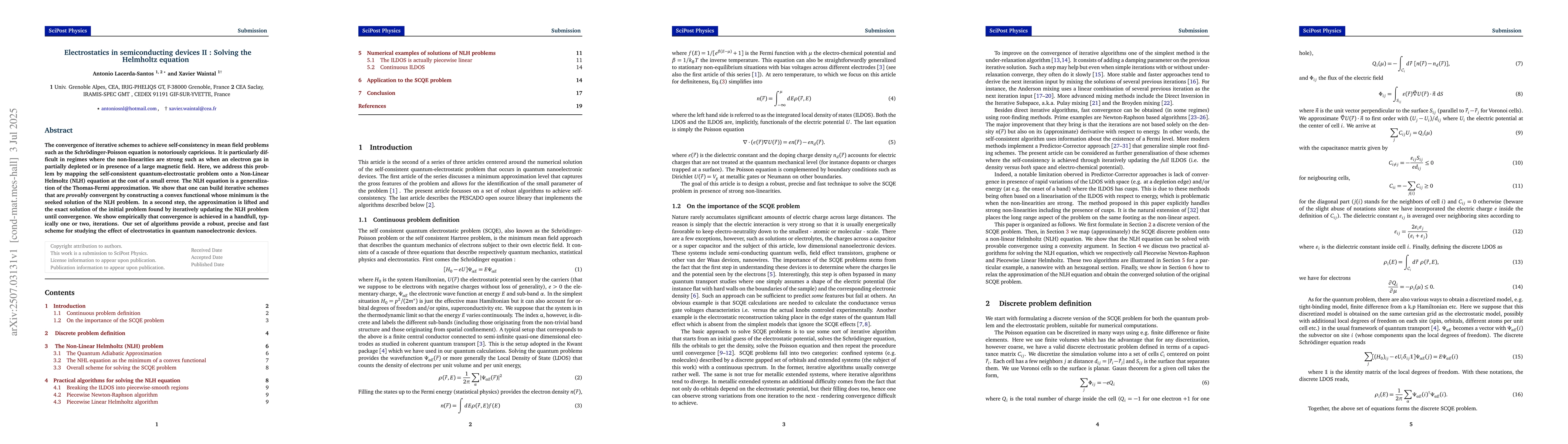 Thumbnail for Electrostatics in semiconducting devices II : Solving the Helmholtz
  equation
